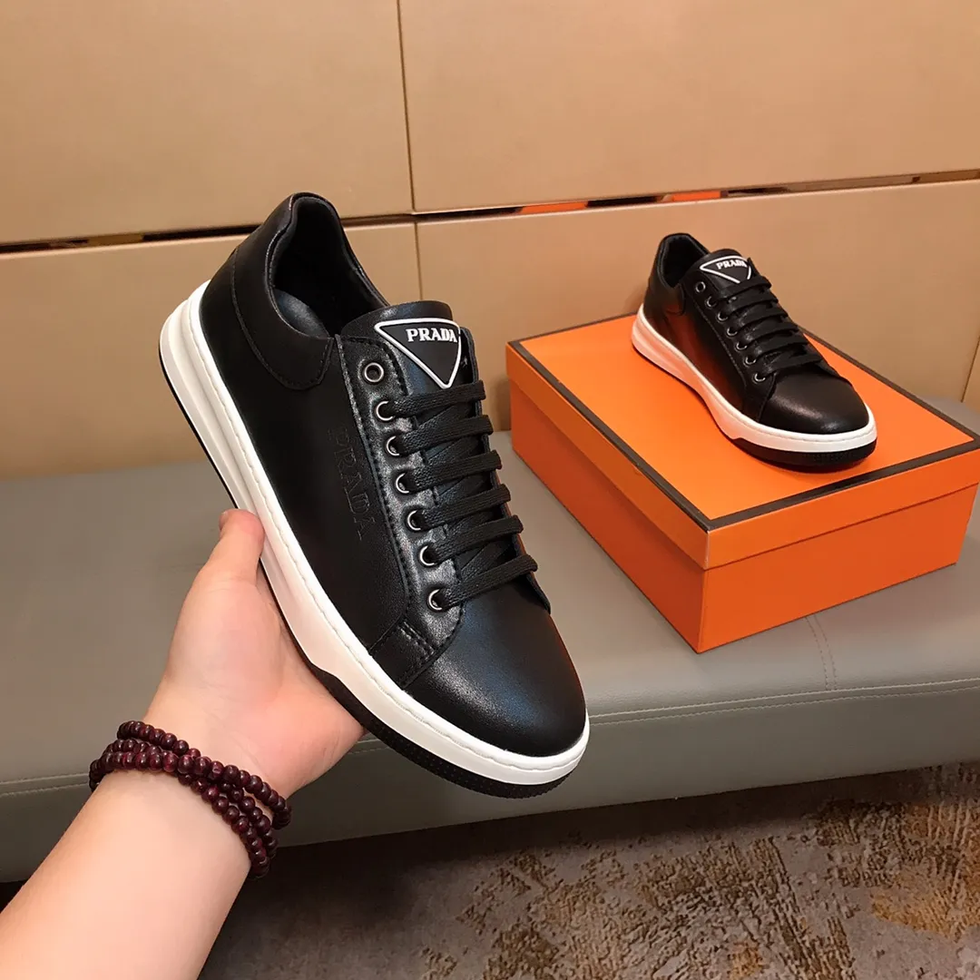 Ex-factory price 360🕷️🕷️【PRADA】Prada's new men's fashionable sports and casual shoes🇨🇳High-end boutique💯Exquisite details, cowhide upper, pigskin lining,🌶🌶original lightweight, wear-resistant and non-slip original outsole, comfortable to wear🎋Classic craftsmanship, fine workmanship, worth owning Code number: 38-44
